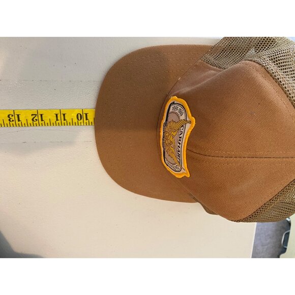 Carhartt Centennial Mesh Snapback Hats Brown & Blue Made In USA - Picture 15 of 16